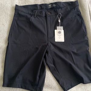Black Athletic Golf Shorts